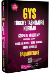 2026 GYS Türkiye Taşkömürü Kurumu Görevde Yükselme Sınavlarına Hazırlık Konu Anlatımlı Soru Bankası Ortak Konular Başmühendis - Pegem Akademi Yayıncılık