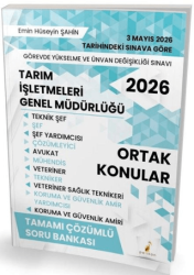 2026 GYS ÜDS Tarım İşletmeleri Genel Müdürlüğü Ortak Konular Soru Bankası Çözümlü Görevde Yükselme Ünvan Değişikliği - Pelikan Tıp Teknik Yayıncılık