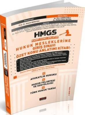 2026 HMGS Avukatlık Hukuku Hukuk Felsefesi ve Sosyolojisi Türk Hukuk Tarihi Özet Konu Anlatımı - 1