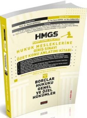 2026 HMGS Borçlar Hukuku Genel ve Özel Hükümler Özet Konu Anlatımı - 1