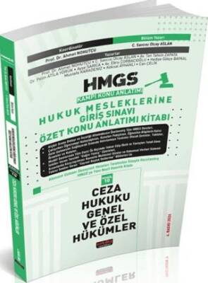 2026 HMGS Ceza Hukuku Genel ve Özel Hükümler Özet Konu Anlatımı - 1