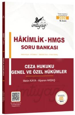 2026 HMGS Hakimlik Ceza Hukuku Genel ve Özel Hükümler Soru Bankası - 1