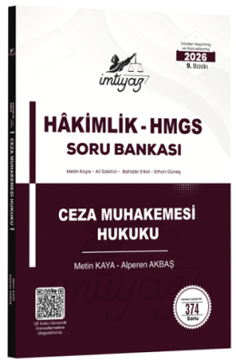 2026 HMGS Hakimlik Ceza Muhakemesi Hukuku Soru Bankası - 1