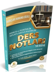 2026 HMGS Hakimlik HUKAL Borçlar Hukuku Özel Hükümler Ders Notları - Savaş Yayınevi