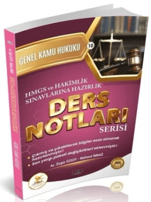 2026 HMGS Hakimlik HUKAL Genel Kamu Hukuku Ders Notları - 1