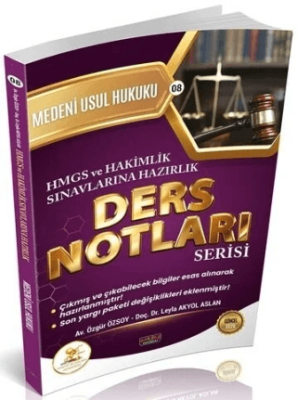 2026 HMGS Hakimlik HUKAL Medeni Usul Hukuku Ders Notları - 1