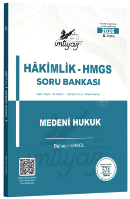 2026 HMGS Hakimlik Medeni Hukuk Soru Bankası - 1