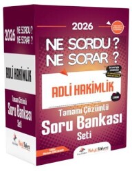 2026 Hukuk Atölyesi Adli Hakimlik Ne Sordu Ne Sorar Tamamı Çözümlü Soru Bankası Seti - Dizgi Kitap