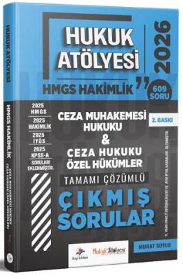 2026 Hukuk Atölyesi HMGS Hakimlik Ceza Muhakemesi Hukuku, Ceza Hukuku Özel Hükümler Çıkmış Sorular Çözümlü - 1