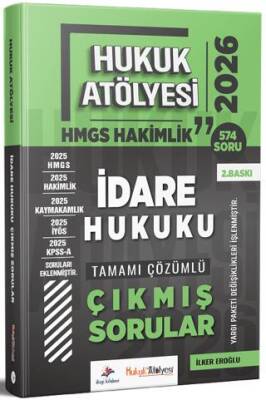 2026 Hukuk Atölyesi HMGS Hakimlik İdare Hukuku Çıkmış Sorular Çözümlü - 1