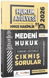 2026 Hukuk Atölyesi HMGS Hakimlik Medeni Hukuk Çıkmış Sorular Çözümlü - Dizgi Kitap
