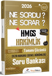 2026 Hukuk Atölyesi HMGS Hakimlik Ne Sordu Ne Sorar Ceza Hukuku Genel Hükümler Tamamı Çözümlü Soru Bankası - Dizgi Kitap