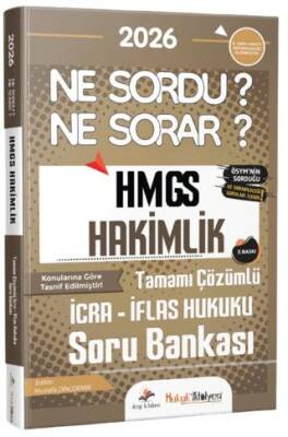 2026 Hukuk Atölyesi HMGS Hakimlik Ne Sordu Ne Sorar İcra İflas Hukuku Tamamı Çözümlü Soru Bankası - 1
