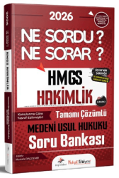 2026 Hukuk Atölyesi HMGS Hakimlik Ne Sordu Ne Sorar Medeni Usul Hukuku Tamamı Çözümlü Soru Bankası - Dizgi Kitap