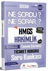 2026 Hukuk Atölyesi HMGS Hakimlik Ne Sordu Ne Sorar Ticaret Hukuku Tamamı Çözümlü Soru Bankası - Dizgi Kitap