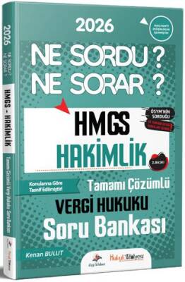 2026 Hukuk Atölyesi HMGS Hakimlik Vergi Hukuku Ne Sordu Ne Sorar Soru Bankası - 1