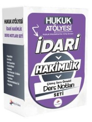 2026 Hukuk Atölyesi İdari Hakimlik Çıkmış Soru Örnekli Ders Notları Seti - Dizgi Kitap
