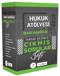 2026 Hukuk Atölyesi İdari Hakimlik Tamamı Çözümlü Çıkmış Sorular Seti - Dizgi Kitap