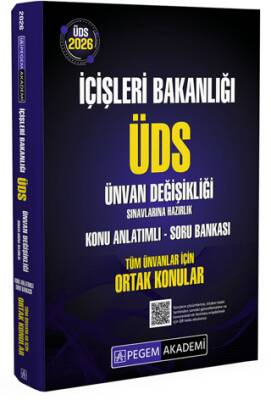 2026 İçişleri Bakanlığı ÜDS Ünvan Değişikliği Sınavlarına Hazırlık Konu Anlatımlı Soru Bankası Tüm Ünvanlar İçin Ortak Konular - 1