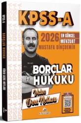 2026 KPSS A Borçlar Hukuku Video Ders Notları - Dizgi Kitap