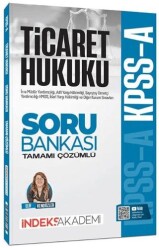2026 KPSS A Grubu Ticaret Hukuku Soru Bankası Çözümlü - İndeks Akademi Yayıncılık