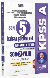 2026 KPSS A Son 5`li İktisat Son 7 Yıl Tamamı Çözümlü Orijinal Çıkmış Sorular 1. Kitap 2019-2025 - Dizgi Kitap