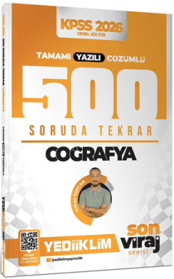 2026 KPSS AGS Son Viraj Serisi Coğrafya Tamamı Yazılı Çözümlü 500 Soruda Genel Tekrar Kampı - 1