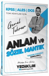 2026 KPSS ALES DGS Tüm Adaylar İçin Anlam ve Sözel Mantık Tamamı Çözümlü Sorularla Genel Tekrar - Yediiklim Yayınları
