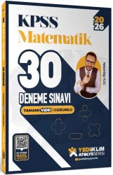 2026 KPSS Atölye Serisi Matematik 30 Deneme Sınavı Tamamı Video Çözümlü - Yediiklim Yayınları
