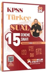 2026 KPSS Atölye Serisi Türkçe Sual Tamamı Video Çözümlü 15 Deneme Sınavı - Yediiklim Yayınları