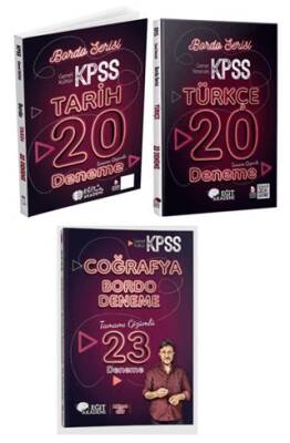2026 KPSS Coğrafya Türkçe Tarih Bordo 63 Deneme Seti - 1
