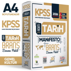 2026 KPSS Genel Kültür 3 Adım Tarih Manifesto Dijital Çözümlü 20li Branş Denemesi - İnformal Yayınları