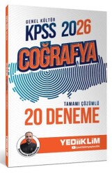2026 KPSS Genel Kültür Coğrafya Tamamı Çözümlü 20 Deneme - Yediiklim Yayınları