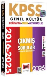 2026 KPSS Genel Kültür Tarih Coğrafya Vatandaşlık 2016 - 2026 Konu Konu Tamamı Çözümlü Çıkmış Sorular - Yargı Yayınevi