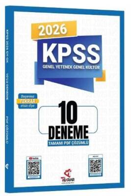 2026 KPSS Genel Yetenek Genel Kültür 10 Deneme Çözümlü - 1