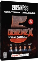 2026 KPSS Genel Yetenek Genel Kültür 5 DenemeX Çözümlü - İndeks Akademi Yayıncılık