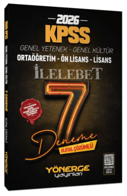 2026 KPSS Genel Yetenek Genel Kültür İlelebet 7 Deneme Çözümlü - 1
