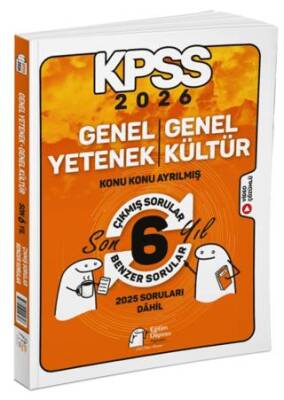2026 KPSS Genel Yetenek Genel Kültür Konu Konu Son 6 Yıl Çıkmış-Benzer Sorular - 1