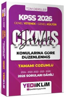 2026 KPSS Genel Yetenek Genel Kültür Konularına Göre Düzenlenmiş Tamamı Çözümlü Çıkmış Sorular - 1