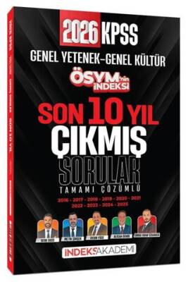 2026 KPSS Genel Yetenek Genel Kültür ÖSYM nin İndeksi Çıkmış Sorular Son 10 Yıl Çözümlü - 1