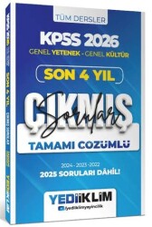 2026 KPSS Genel Yetenek Genel Kültür Son 4 Yıl Tamamı Çözümlü Çıkmış Sorular - Yediiklim Yayınları