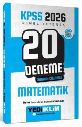 2026 KPSS Genel Yetenek Matematik Tamamı Çözümlü 20 Deneme - Yediiklim Yayınları