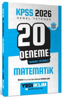 2026 KPSS Genel Yetenek Matematik Tamamı Çözümlü 20 Deneme - 1