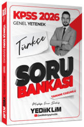 2026 KPSS Genel Yetenek Türkçe Tamamı Çözümlü Soru Bankası - Yediiklim Yayınları