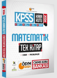2026 KPSS Kara Kutu Matematik Tek Kitap ÖSYM Arşiv Çıkmış Soru Bankası Konu Özetli Dijital Çözümlü - Karakutu Yayın