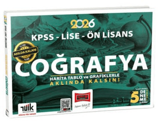 2026 KPSS - Lise - Ön Lisans Akılda Kalan Coğrafya Harita Tablo ve Grafiklerle +5 Deneme İlaveli - 1