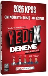 2026 KPSS Lise Ortaöğretim Ön Lisans YEDİX 7 Deneme Çözümlü - İndeks Akademi Yayıncılık