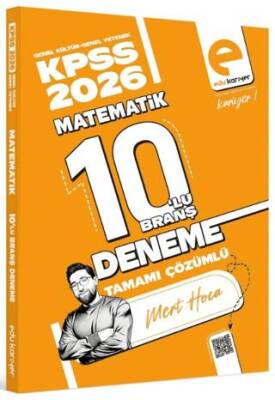 2026 KPSS Matematik 10`lu Branş Deneme Tamamı Çözümlü - 1