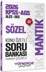 2026 KPSS MEB-AGS ALES DGS Sözel Mantık Konu Özetli Soru Bankası - Yönerge Yayınları