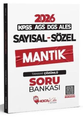 2026 KPSS MEB-AGS DGS ALES Sayısal Sözel Mantık Soru Bankası Çözümlü - 1